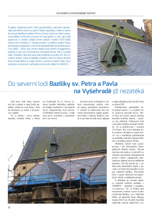 DO SEVERNÍ LODI BAZILIKY SV. PETRA A PAVLA NA VYŠEHRADĚ JIŽ NEZATÉKÁ