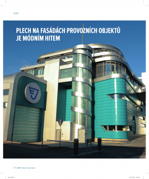PLECH NA FASÁDÁCH PROVOZNÍCH OBJEKTŮ JE MÓDNÍM HITEM